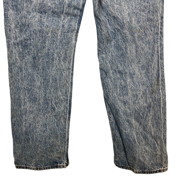 LEVI'S Stone Wash Vintage Brown Leather Tab Made in USA Men's Blue Jeans 38x30 - Picture 14 of 16